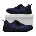Ajna Chakra Symbol Print Black Running Shoes