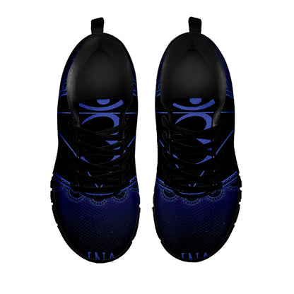Ajna Chakra Symbol Print Black Sneakers