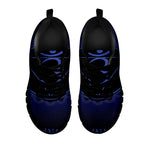 Ajna Chakra Symbol Print Black Sneakers