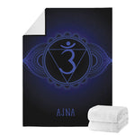 Ajna Chakra Symbol Print Blanket