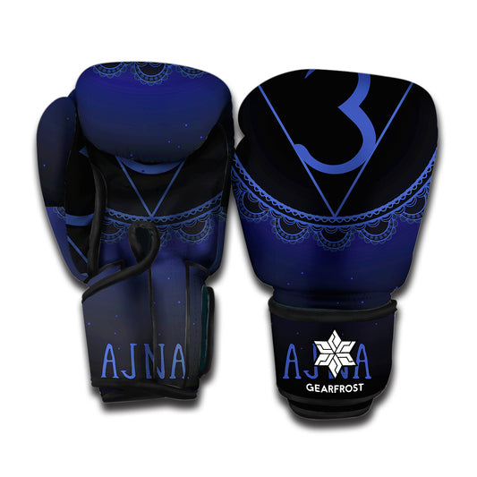 Ajna Chakra Symbol Print Boxing Gloves