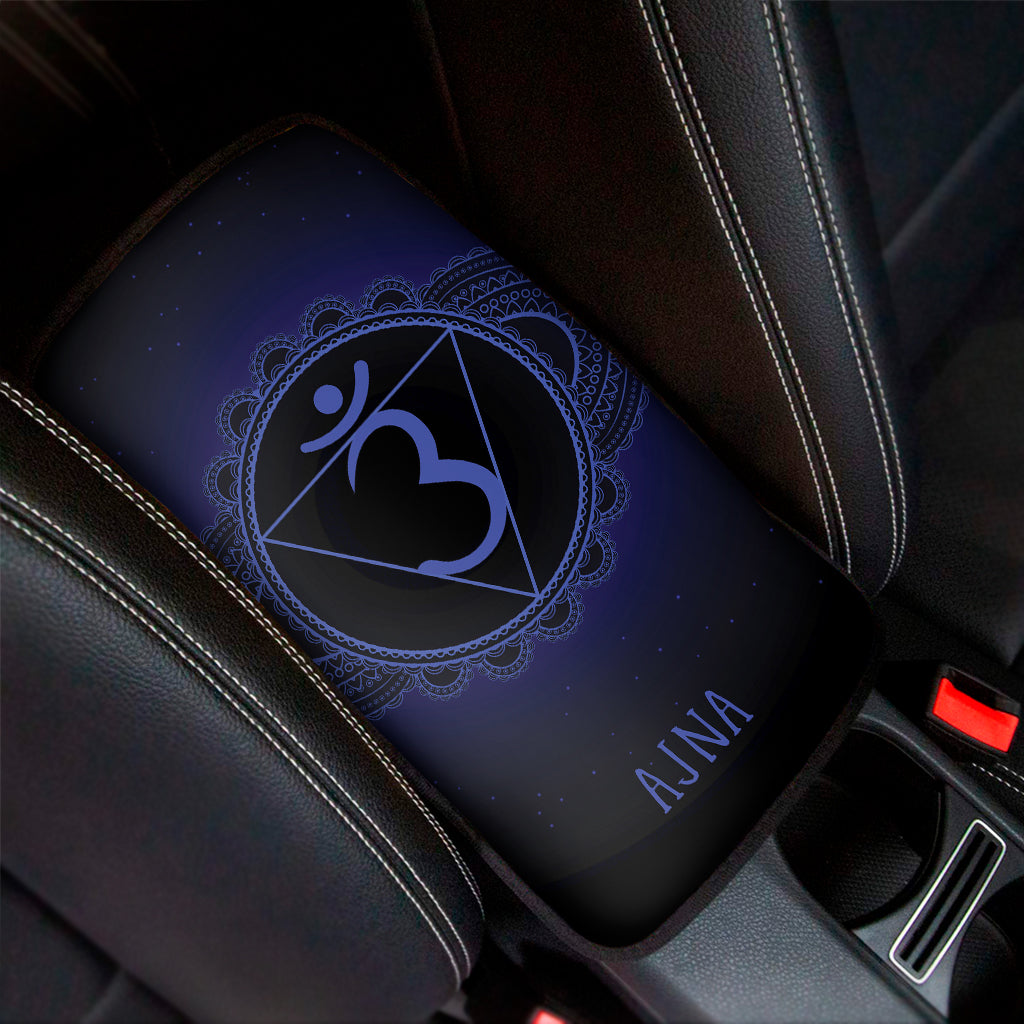 Ajna Chakra Symbol Print Car Center Console Cover