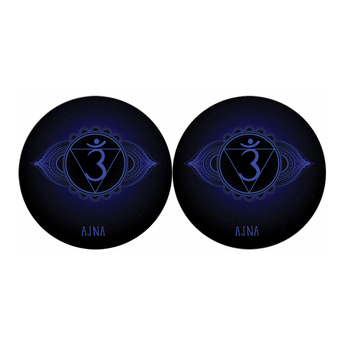 Ajna Chakra Symbol Print Car Coasters