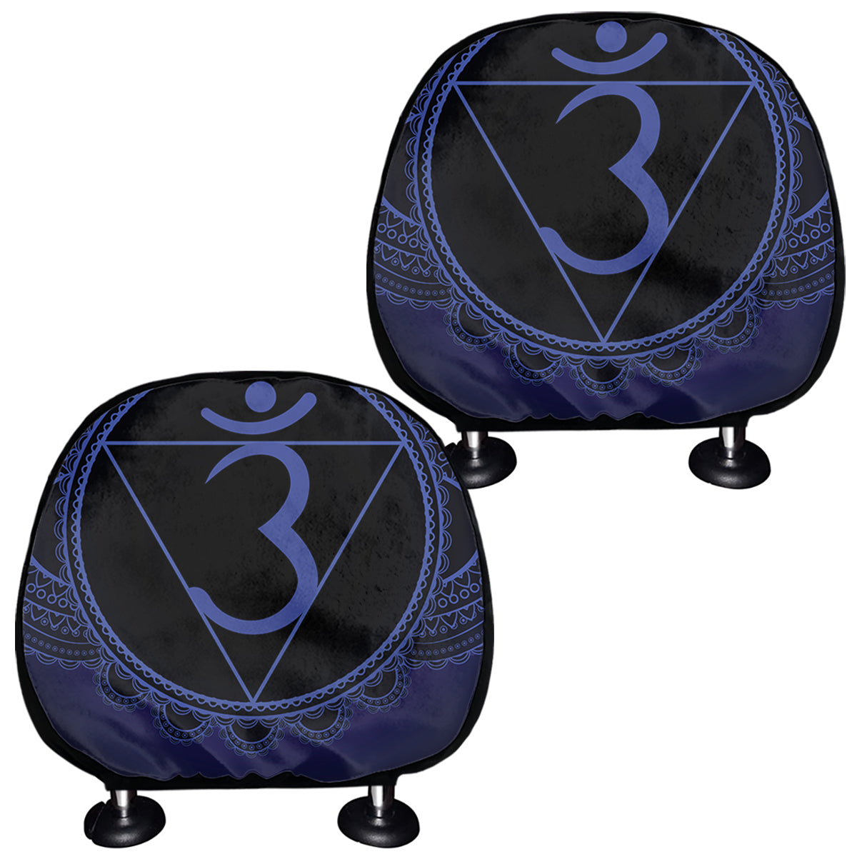 Ajna Chakra Symbol Print Car Headrest Covers