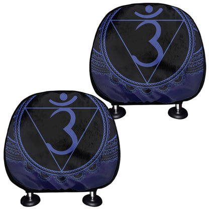 Ajna Chakra Symbol Print Car Headrest Covers