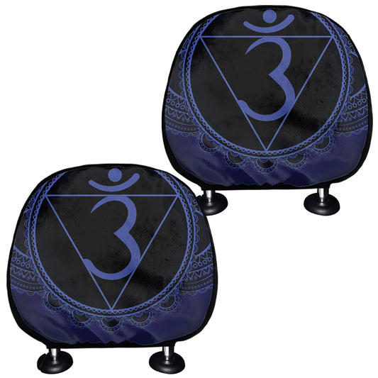 Ajna Chakra Symbol Print Car Headrest Covers