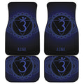Ajna Chakra Symbol Print Front and Back Car Floor Mats