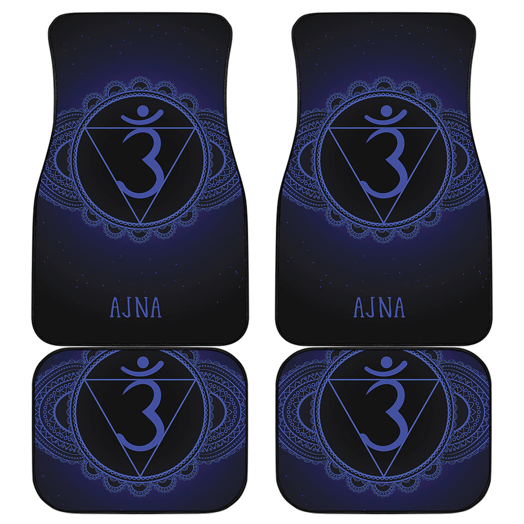 Ajna Chakra Symbol Print Front and Back Car Floor Mats