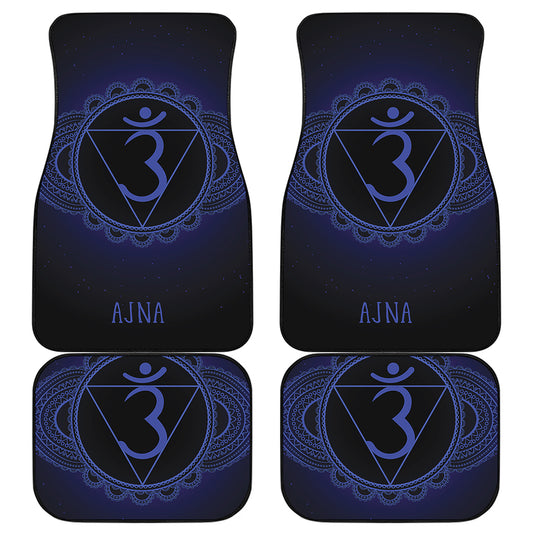 Ajna Chakra Symbol Print Front and Back Car Floor Mats