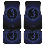 Ajna Chakra Symbol Print Front and Back Car Floor Mats