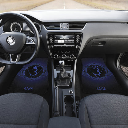Ajna Chakra Symbol Print Front and Back Car Floor Mats
