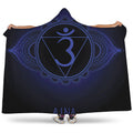 Ajna Chakra Symbol Print Hooded Blanket