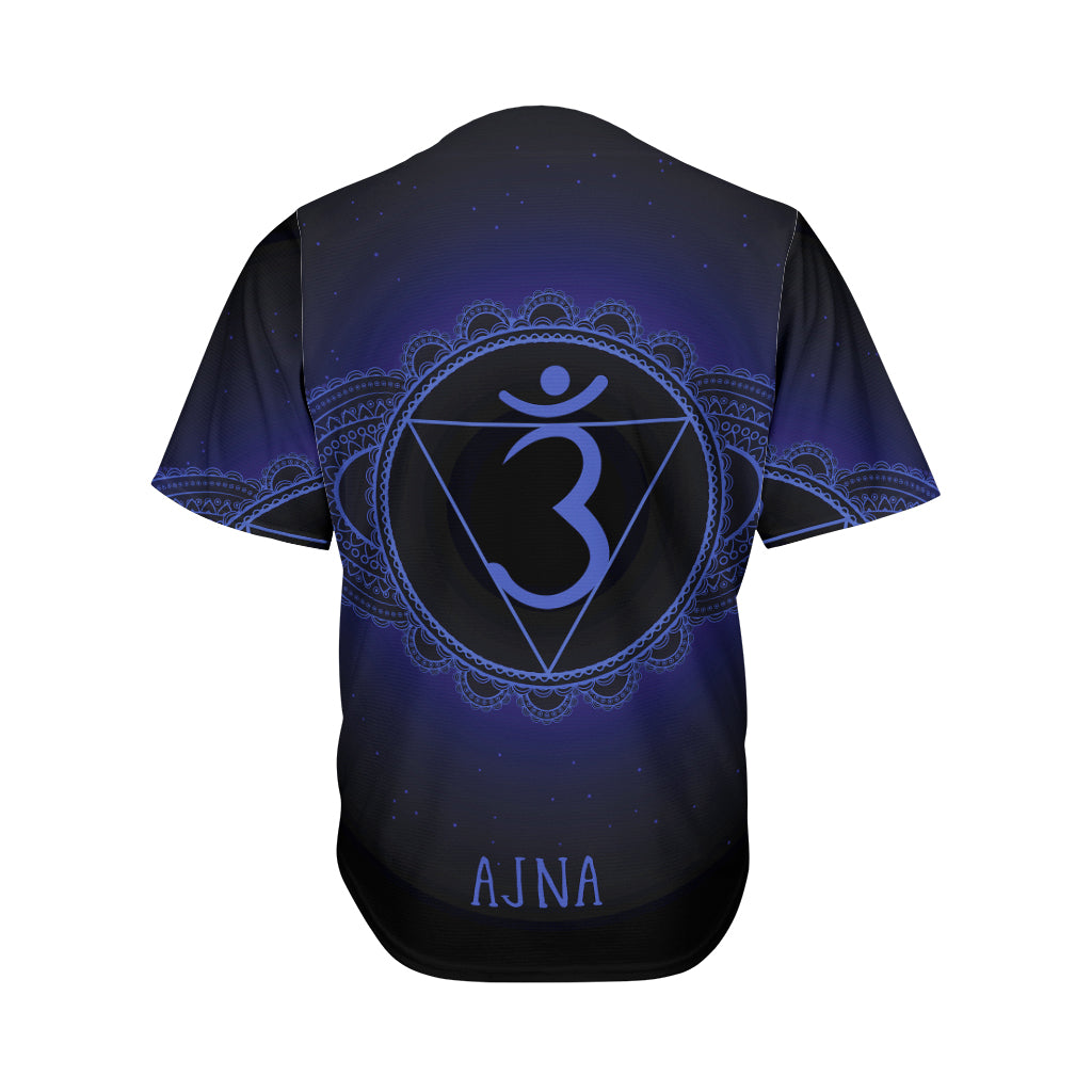 Ajna Chakra Symbol Print Men's Baseball Jersey