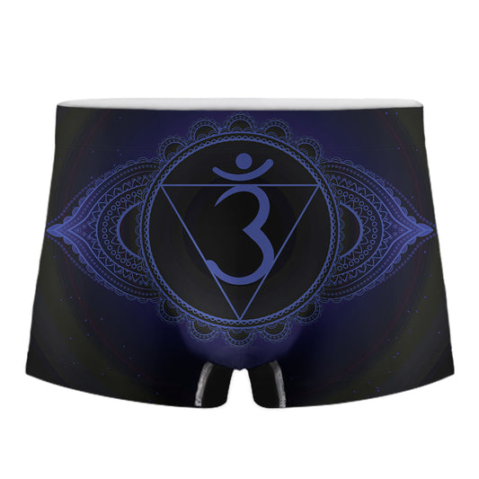 Ajna Chakra Symbol Print Men's Boxer Briefs
