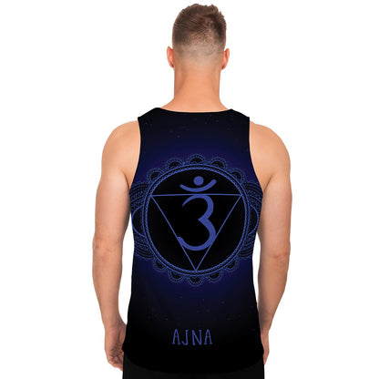 Ajna Chakra Symbol Print Men's Tank Top