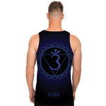 Ajna Chakra Symbol Print Men's Tank Top