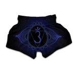 Ajna Chakra Symbol Print Muay Thai Boxing Shorts