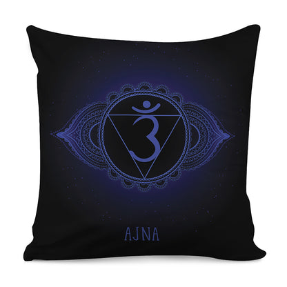 Ajna Chakra Symbol Print Pillow Cover