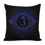 Ajna Chakra Symbol Print Pillow Cover