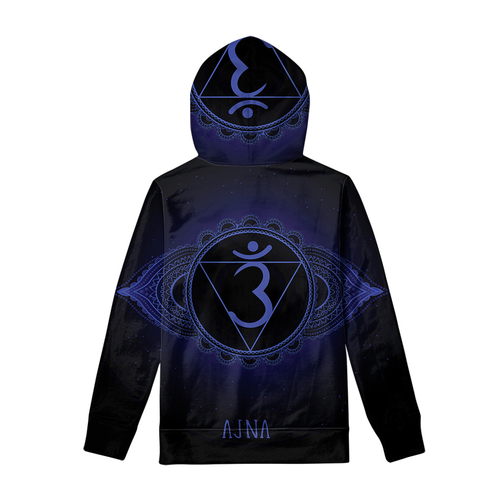 Ajna Chakra Symbol Print Pullover Hoodie