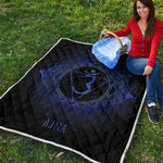 Ajna Chakra Symbol Print Quilt