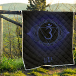 Ajna Chakra Symbol Print Quilt