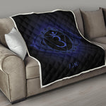 Ajna Chakra Symbol Print Quilt