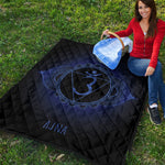 Ajna Chakra Symbol Print Quilt