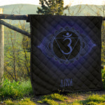 Ajna Chakra Symbol Print Quilt