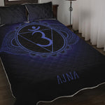 Ajna Chakra Symbol Print Quilt Bed Set