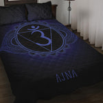 Ajna Chakra Symbol Print Quilt Bed Set