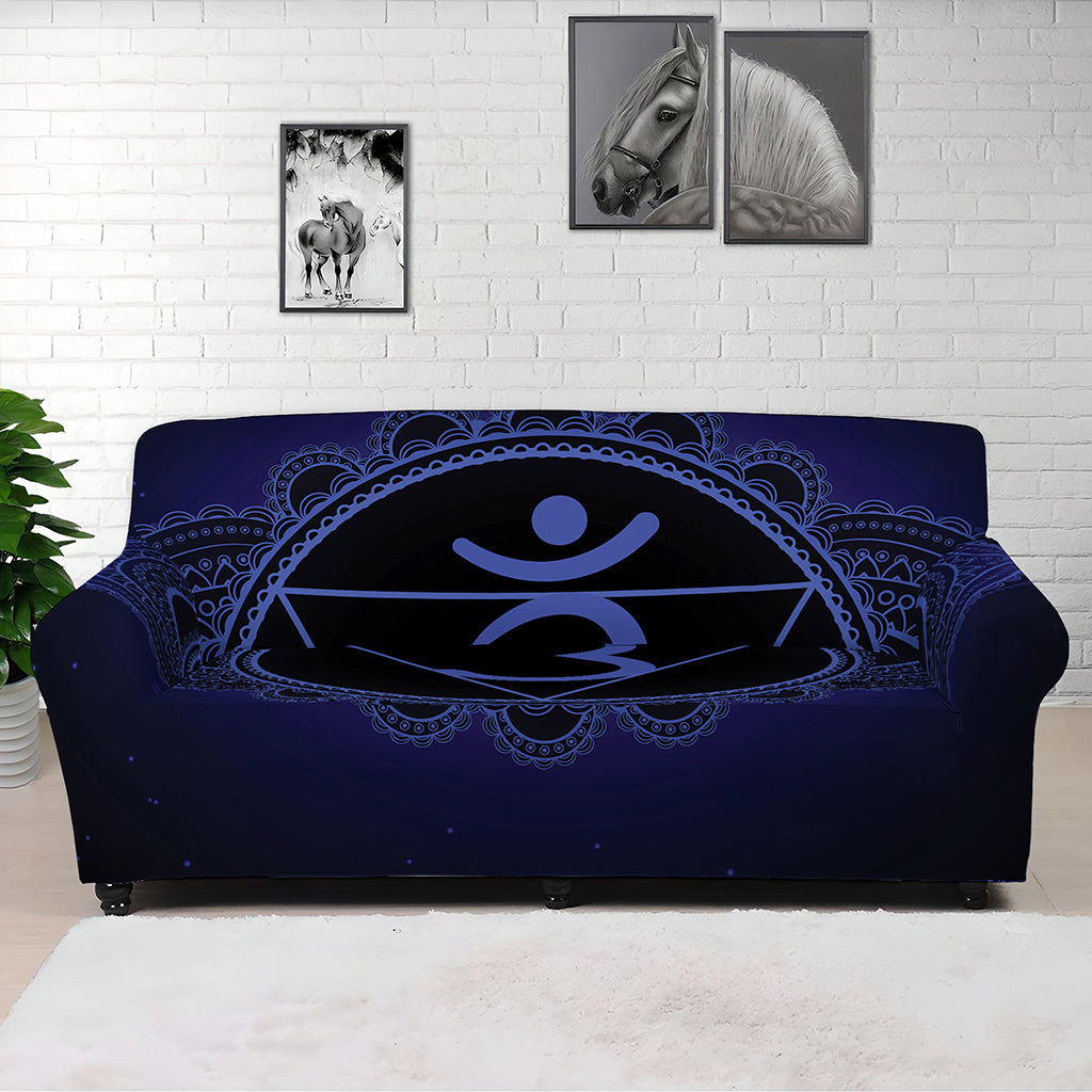 Ajna Chakra Symbol Print Sofa Cover