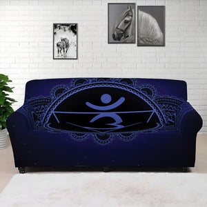 Ajna Chakra Symbol Print Sofa Cover