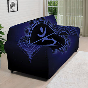 Ajna Chakra Symbol Print Sofa Cover