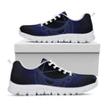 Ajna Chakra Symbol Print White Running Shoes