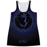 Ajna Chakra Symbol Print Women's Racerback Tank Top