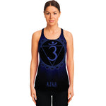 Ajna Chakra Symbol Print Women's Racerback Tank Top