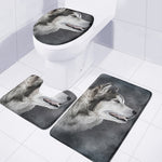 Alaskan Malamute Painting Print 3 Piece Bath Mat Set