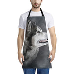 Alaskan Malamute Painting Print Apron