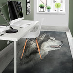 Alaskan Malamute Painting Print Area Rug