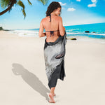 Alaskan Malamute Painting Print Beach Sarong Wrap
