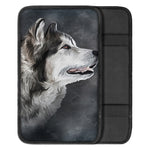 Alaskan Malamute Painting Print Car Center Console Cover