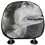 Alaskan Malamute Painting Print Car Headrest Covers