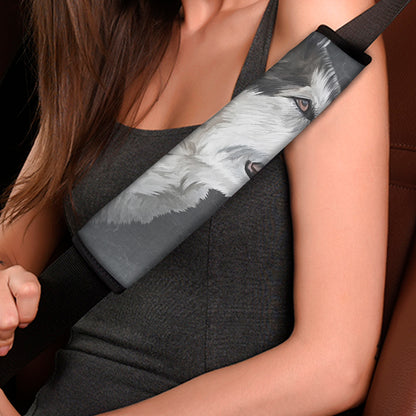 Alaskan Malamute Painting Print Car Seat Belt Covers
