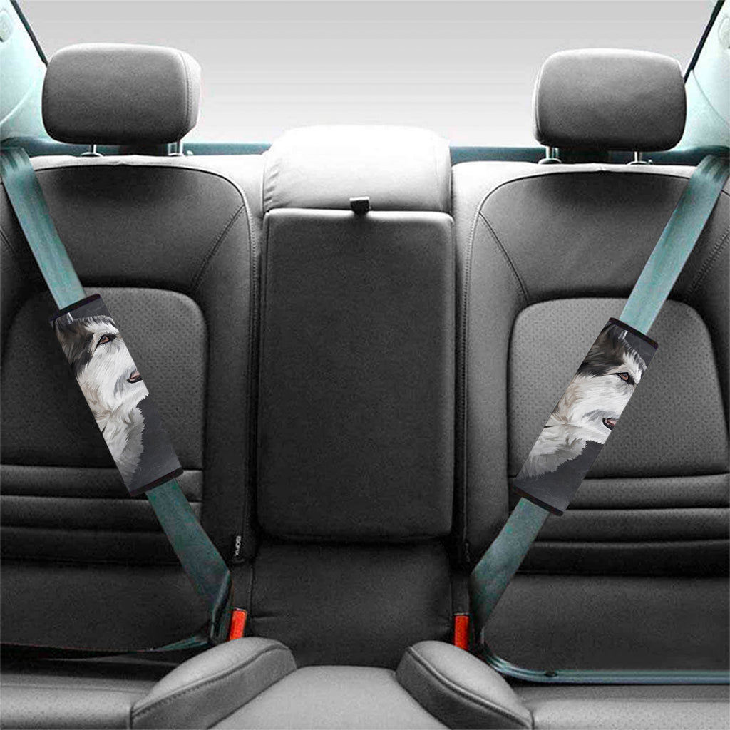 Alaskan Malamute Painting Print Car Seat Belt Covers