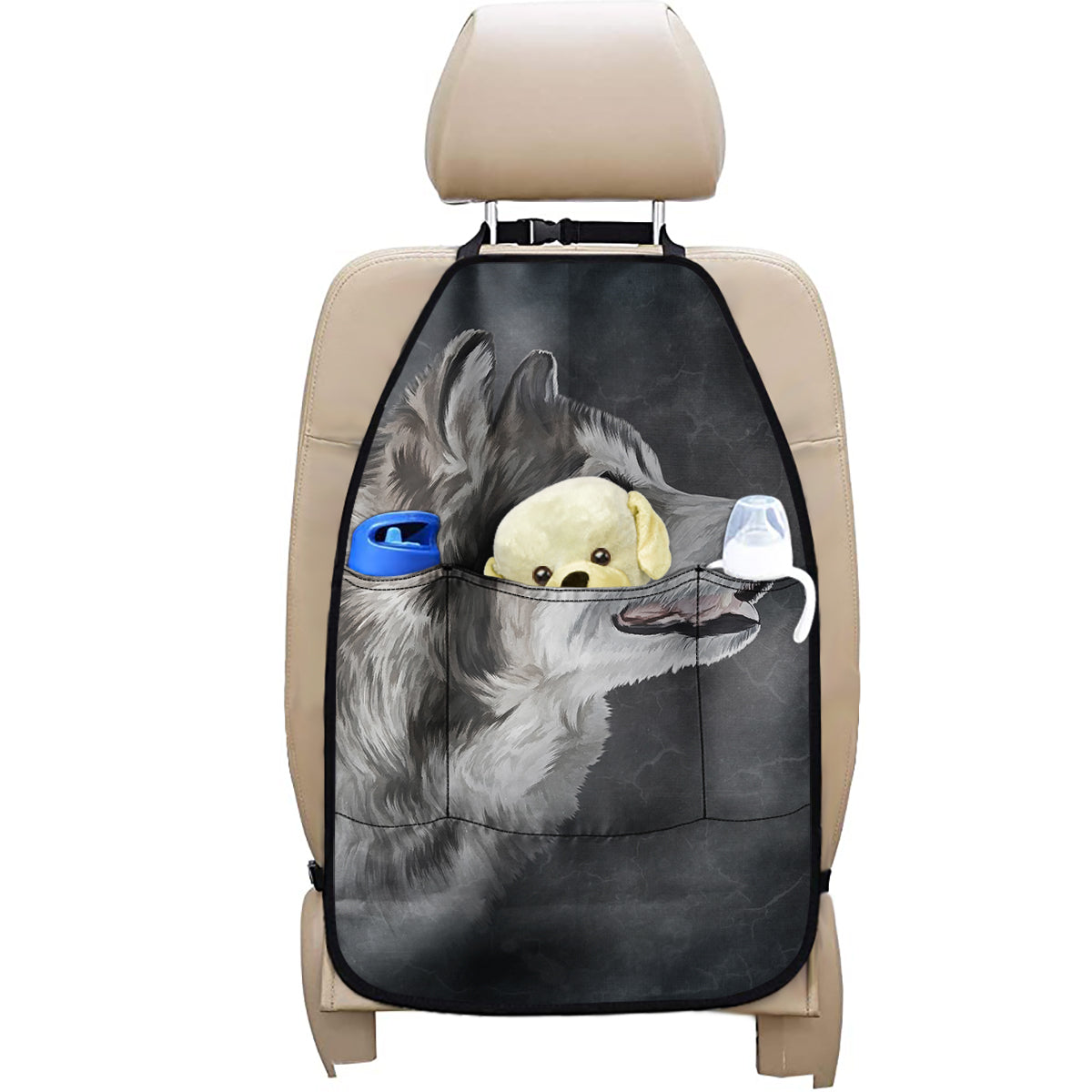 Alaskan Malamute Painting Print Car Seat Organizers
