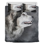 Alaskan Malamute Painting Print Duvet Cover Bedding Set