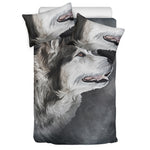 Alaskan Malamute Painting Print Duvet Cover Bedding Set