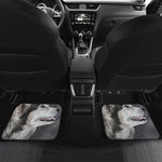 Alaskan Malamute Painting Print Front and Back Car Floor Mats