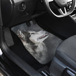 Alaskan Malamute Painting Print Front Car Floor Mats